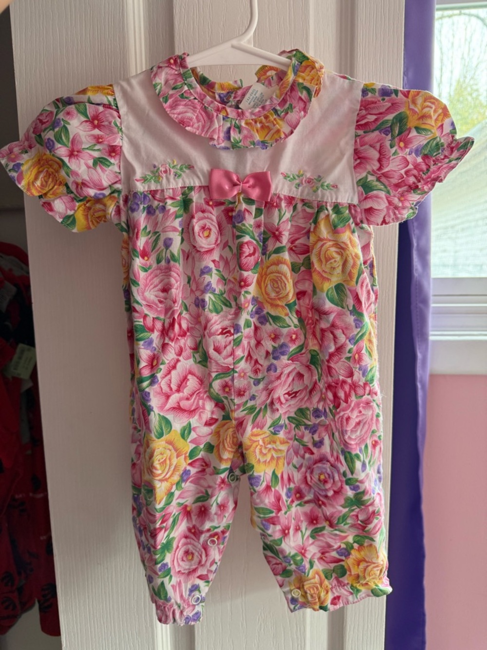 Vintage baby girl romper